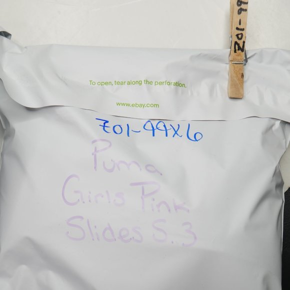 PUMA Cool Cat JR Sport Slides Black/Knock Out Pink - Picture 8 of 9